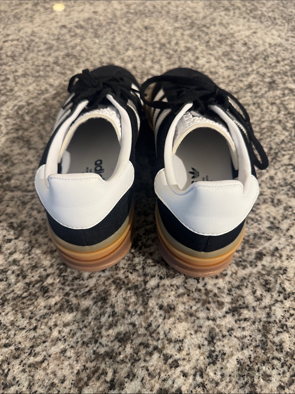adidas Gazelle Women’s Black platform Gazelle shoes- size 9 - Picture 5 of 9